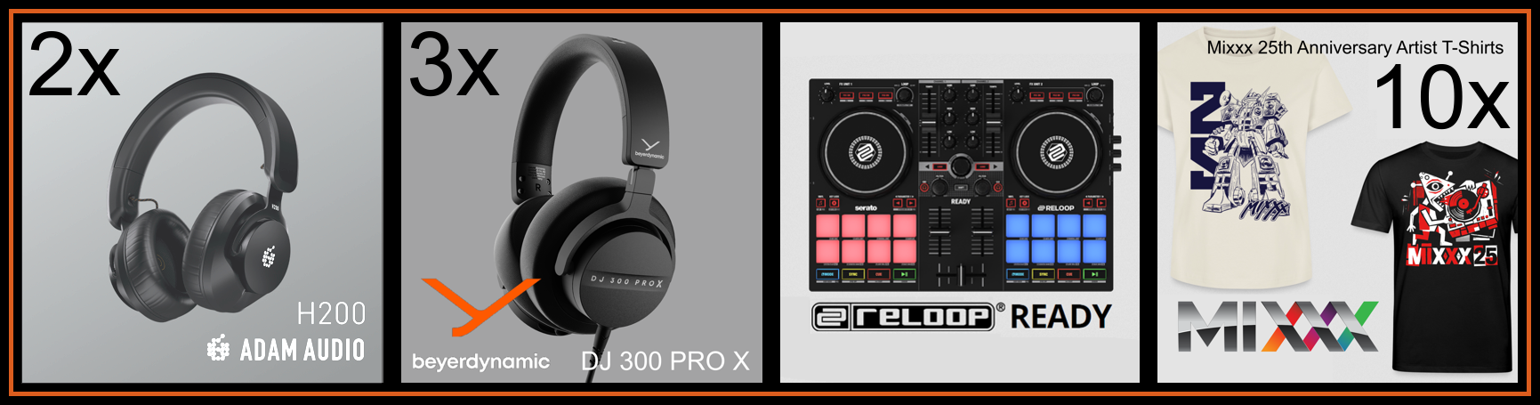 DJ Contest Prize Table